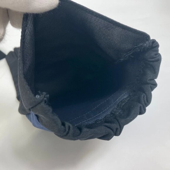 UNUSED PRADA 2G0980 test GUANTI logo Long gloves Bicolor Glove Nylon Black/Navy - Picture 3 of 10